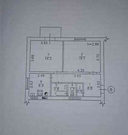 Продам 2-х комнатную квартиру в Куйбышевском районе Донецк