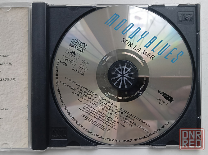 Moody Blues (1988) Sur La Mer: CD, West Germany (аудио компакт диск) Макеевка - изображение 3
