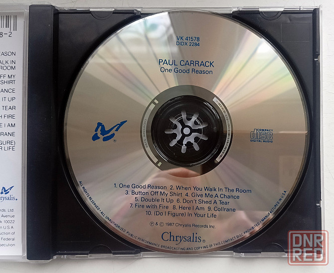 Paul Carrack (1987) One Good Reason - CD, Россия Макеевка - изображение 3