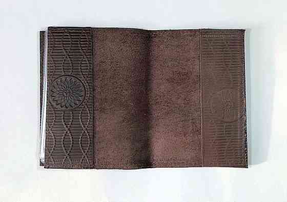 Обложка кожаная для автодокуменов и паспорта (2 в 1) Донецк