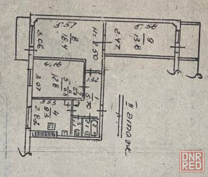 Просторная 3-комнатная квартира, 2/9, Топаз Донецк - изображение 1