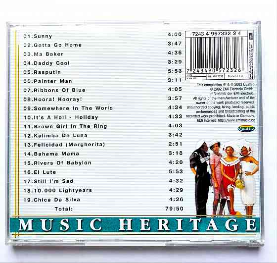 CD диск Boney M. "Music Heritage" Made in EU: 495 7332 Донецк