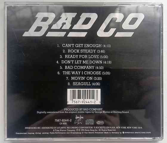 Bad Company (1974) Bad Co - CD, фирменный (Germany) Макеевка