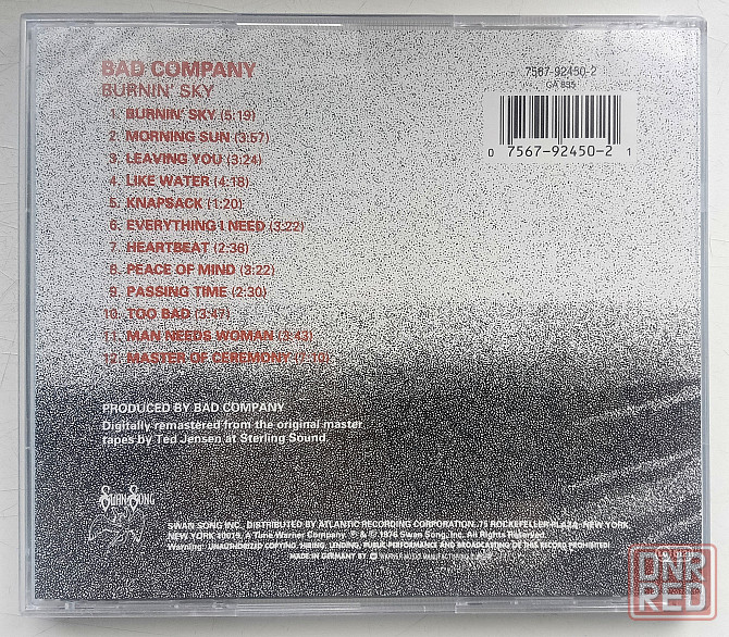 Bad Company (1975) Burning Sky - CD, фирменный (Germany) Макеевка - изображение 2