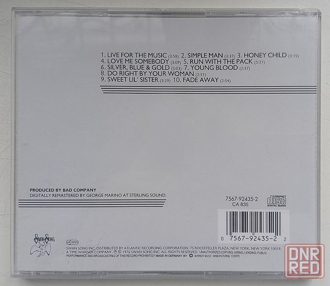 Bad Company (1975) Run With The Pack - CD, фирменный (Germany) Макеевка - изображение 2