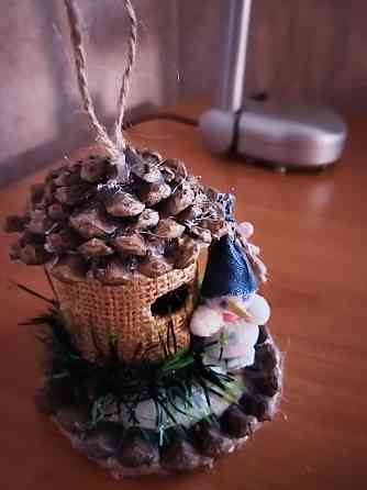 Елочная игрушка "Снеговик ". Ручная работа. Стаханов