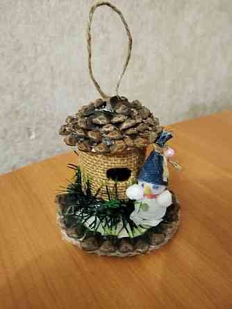 Елочная игрушка "Снеговик ". Ручная работа. Стаханов