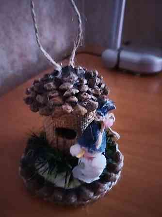 Елочная игрушка "Снеговик ". Ручная работа. Стаханов