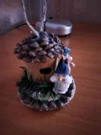 Елочная игрушка "Снеговик ". Ручная работа. Стаханов