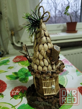 Декоративная игрушка "избушка". ручная работа. Стаханов - изображение 2