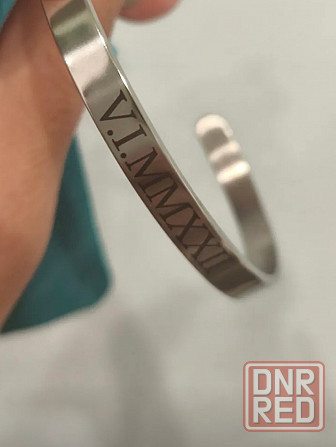 Браслет из нержавеющей стали с индивидуальной гравировкой Макеевка - изображение 1