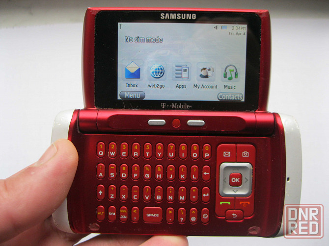 Редкий телефон в коллекцию Samsung Comeback SGH-T559 White & Red T-Mobile Донецк - изображение 1