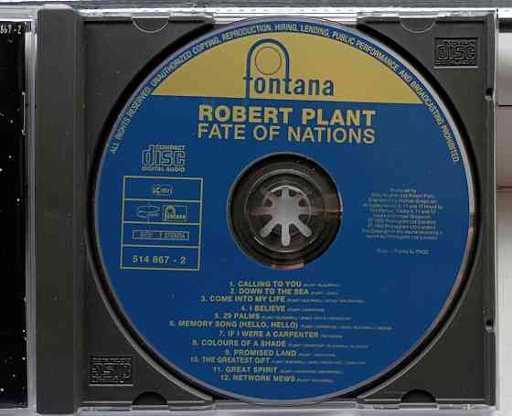 Robert Plant (1993) Fate Of Nations - CD, фирменный (France) Макеевка