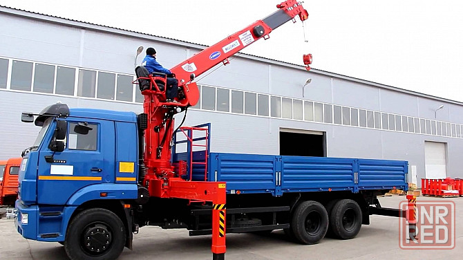 Манипулятор Аренда стрела 8тон, 23м вылет, борт 7м Донецк - изображение 1