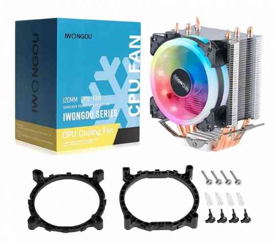 Кулер для процессора башенный 4 тепловые трубки Донецк