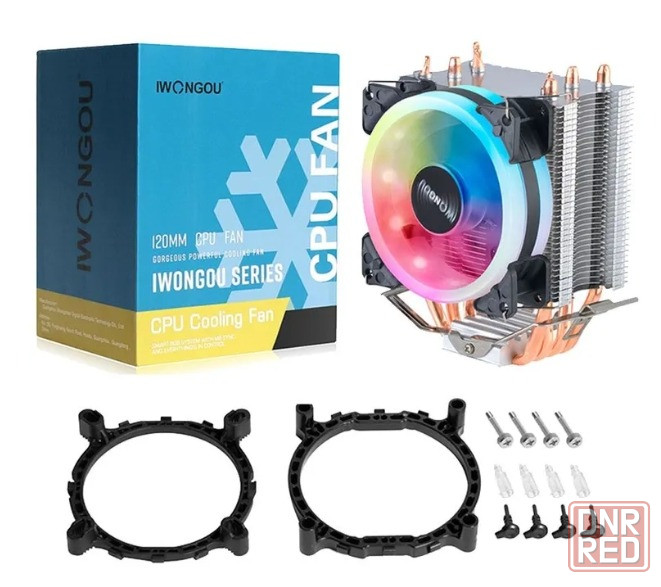 Кулер для процессора башенный 4 тепловые трубки Донецк - изображение 2