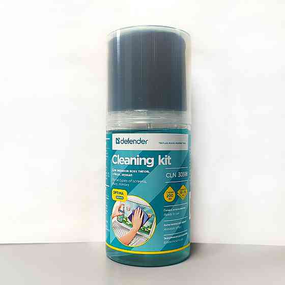 Очищающий комплекс для экранов CLN 30598 Optima, чистящее средство для монитора, 200мл, Defender Донецк
