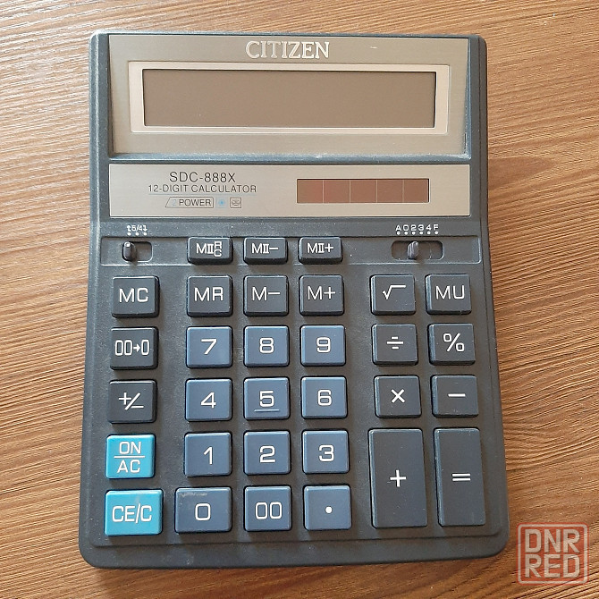 Калькулятор бухгалтерский Citizen SDC-888 и sdc-9800v Донецк - изображение 1