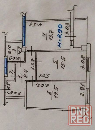 Продается крупногабаритная 2-х комнатная квартира. Мариуполь - изображение 7