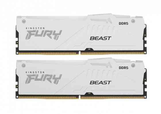 Оперативная память DDR5-6000 32 GB Kingston FURY Beast White RGB [KF560C30BWEAK2-32] Донецк