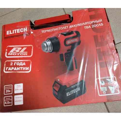 Термопистолет аккумуляторный Elitech тва 20сл5 Донецк