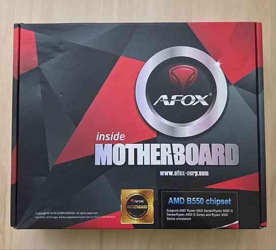 комплект AMD Ryzen 5 5600 X + AFOX B550-MA-V2 (AM4, mATX) Донецк