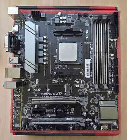 комплект AMD Ryzen 5 5600 X + AFOX B550-MA-V2 (AM4, mATX) Донецк