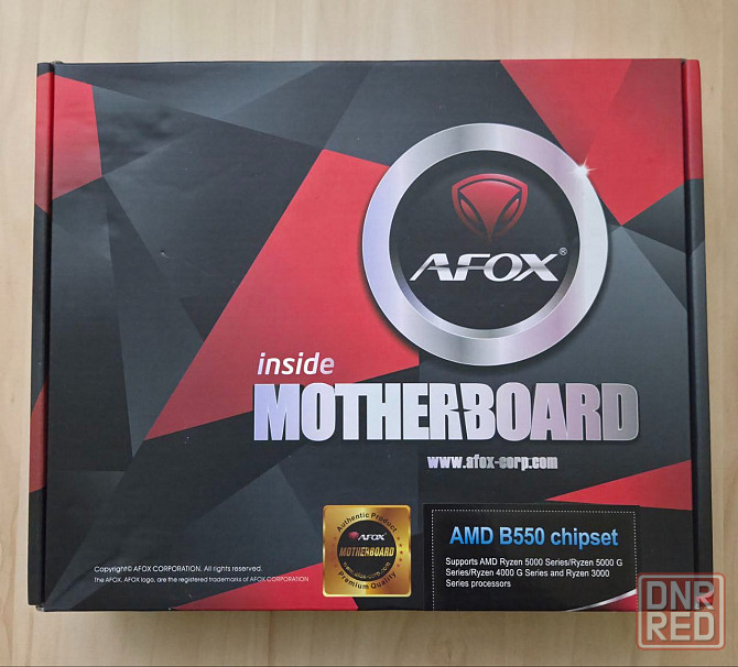 комплект AMD Ryzen 5 5600 X + AFOX B550-MA-V2 (AM4, mATX) Донецк - изображение 3