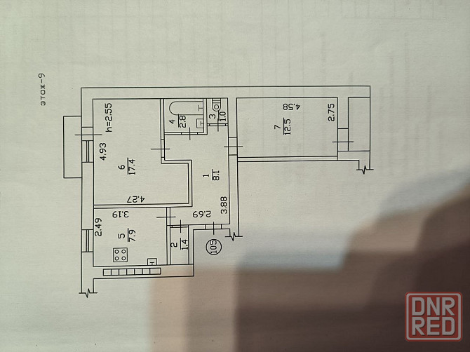 Продаётся 2х комнатная квартира в Ворошиловском районе районе, ул. Дзержинского Донецк - изображение 6