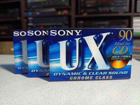 Запечатанная аудиокассета Sony -UX-90 Chrome Glass-High Bias-Type 2 Донецк