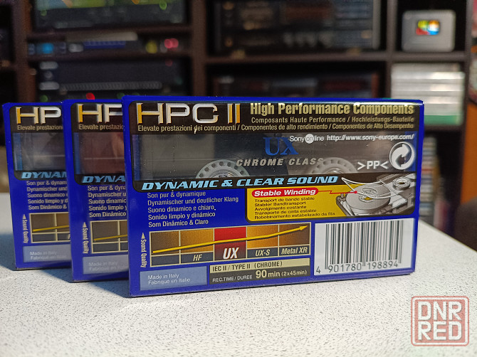 Запечатанная аудиокассета Sony -UX-90 Chrome Glass-High Bias-Type 2 Донецк - изображение 2