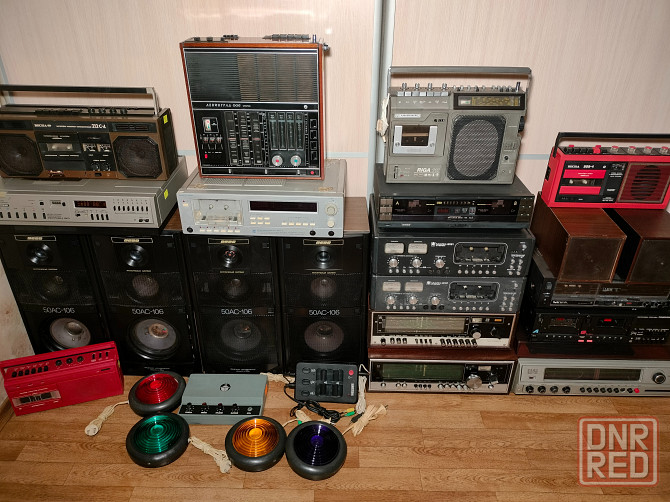 Акустика колонки магнитофон усилитель цветомузыка 7 Донецк - изображение 1