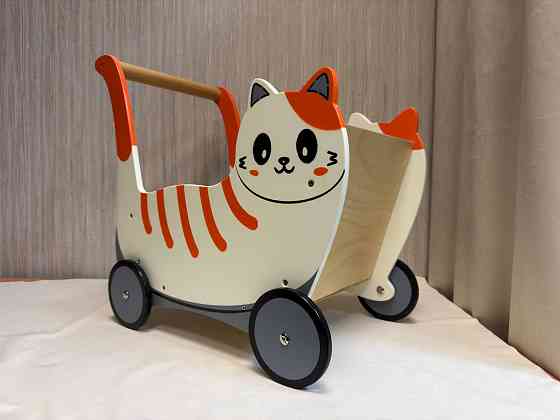 Коляска-каталка "Кот", подарок ребёнку на Новый год Донецк