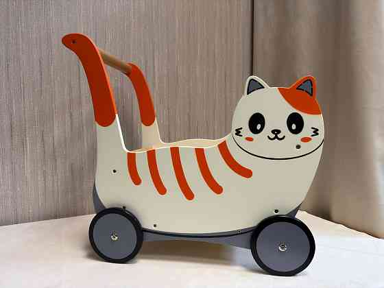 Коляска-каталка "Кот", подарок ребёнку на Новый год Донецк