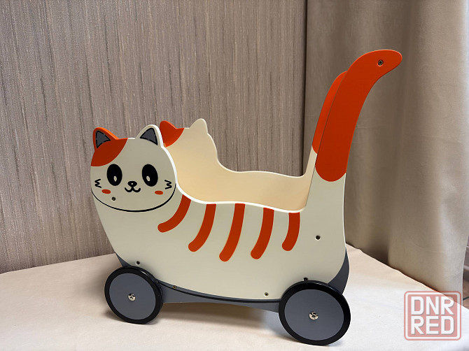 Коляска-каталка "Кот", подарок ребёнку на Новый год Донецк - изображение 2