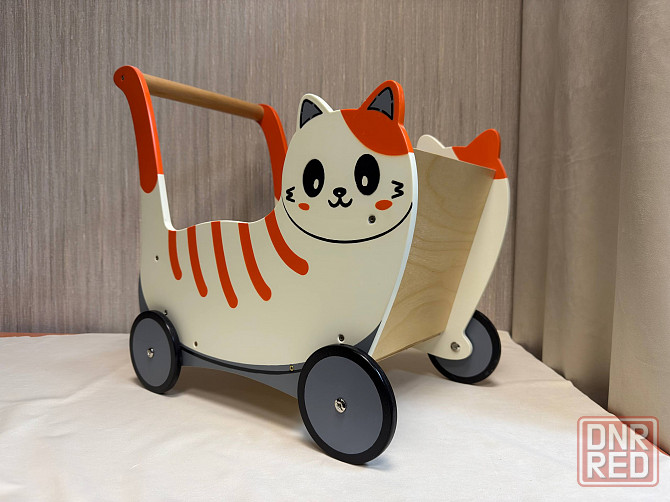 Коляска-каталка "Кот", подарок ребёнку на Новый год Донецк - изображение 1