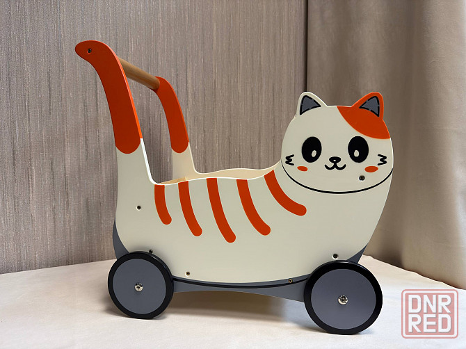 Коляска-каталка "Кот", подарок ребёнку на Новый год Донецк - изображение 3