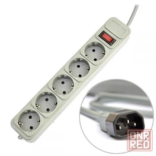 Сетевой фильтр с вилкой C-14 для использования с блоками бесперебойного питания, 1,8м Донецк - изображение 1