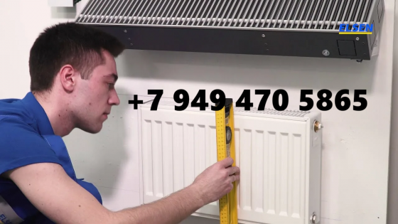 Установка радиатора на штатное место (замена чугунного на алюминиевый). Сантехник Донецк, днр Донецк