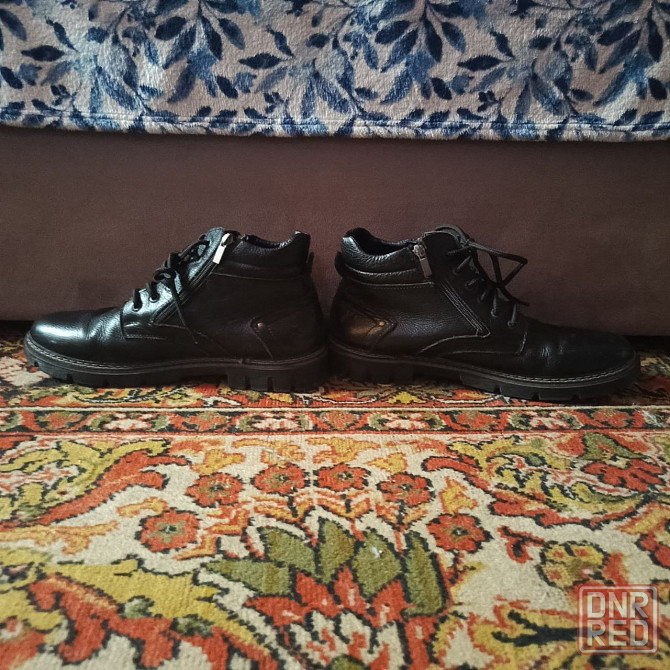 Хорошие, кожаные, зимние ботинки, с мехом внутри Донецк - изображение 2