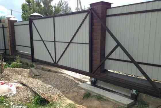 Откатные ворота Донецк, днр. Автоматические ворота Донецк