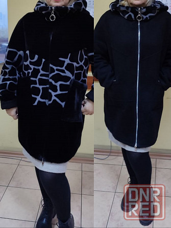 Двухсторонняя дублёнка -шубка, шуба, р.48-52 Донецк - изображение 1