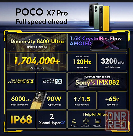 Poco X7pro 12/256 black Макеевка - изображение 5