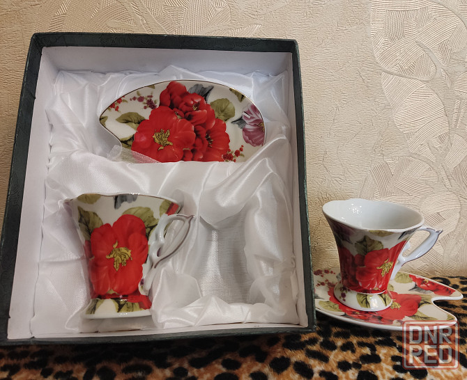 подарочный набор фарфор 2кофейные пары Донецк - изображение 1