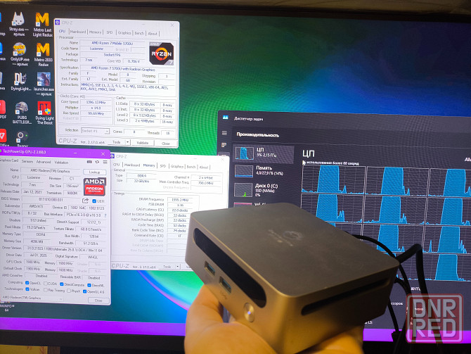Неттоп системный блок ryzen 7 5700 32gb ddr4 512 nvme ssd Макеевка - изображение 1