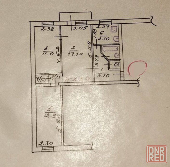 3 комнатная квартира пр.Строителей р-н Приморского суда Мариуполь - изображение 4