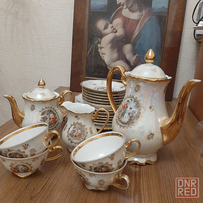 Сервиз чайный фарфоровый halle гдр Донецк - изображение 1