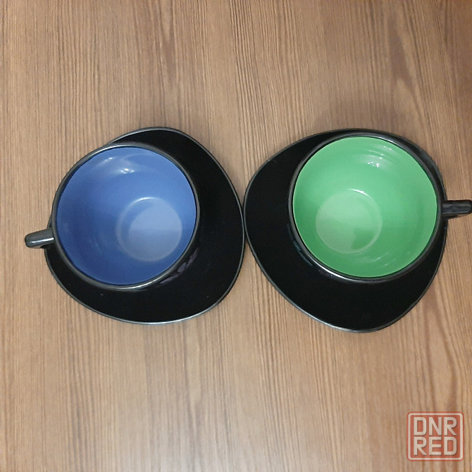 Продам чашки с блюдцами керамика 2 штуки . изысканный керамогранит исключительно для RSLe ceramics Донецк - изображение 2