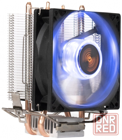 Кулер Exegate Ex286297rus Wizard Exx200-Pwm.Blue (Al+Copper, 2 трубки, Lga775/115*/1200/Am2-Am4/Fm1/ Макеевка - изображение 1
