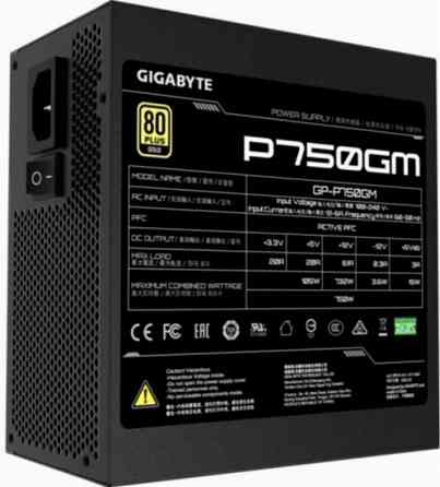 Блок питания Gigabyte Gp-P750gm 750w, 80+ Gold, черный (арт-1764) Макеевка